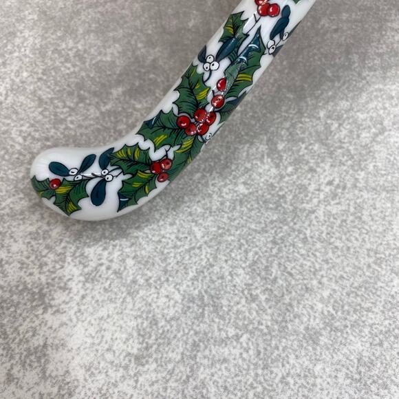 Vintage Sheffield England Christmas Holiday Porcelain & Stainless Steel Cake Pie - Picture 3 of 9